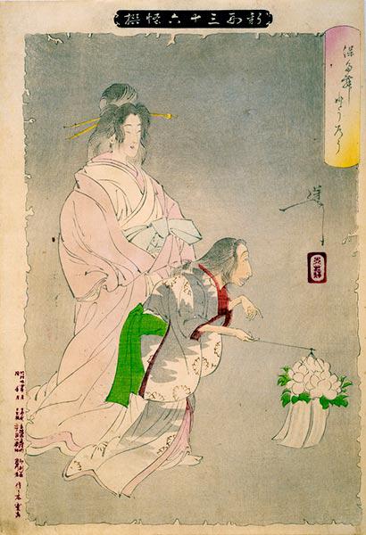 月岡芳年「新形三十六怪撰 ぼたんどうろう」