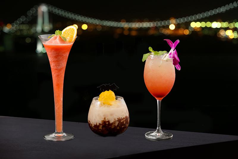 ノンアルコールカクテル「ヘルシー フルーツアイスティー」1500円。(すべて、税・サービス料別)
