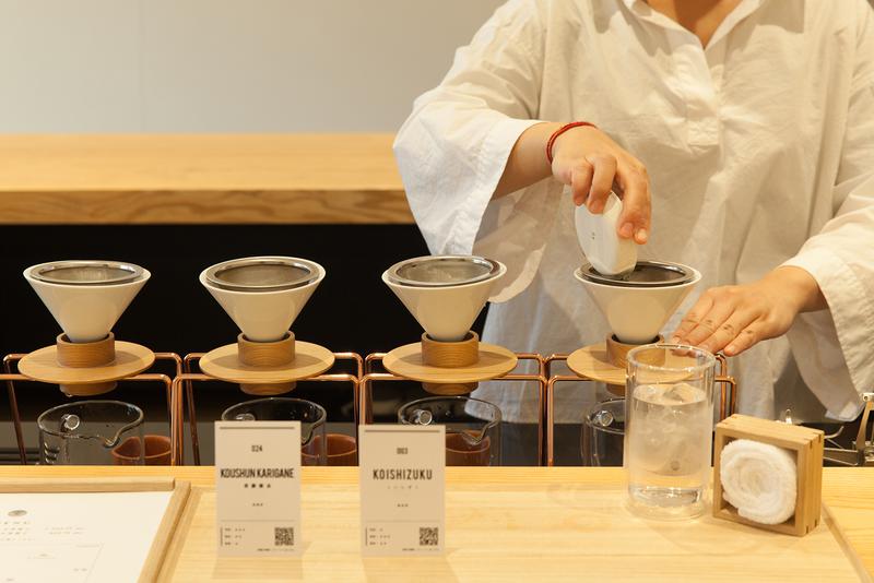 東京茶寮 / LUCY ALTER DESIGNが独自に開発&デザインした日本茶専用ドリッパー。