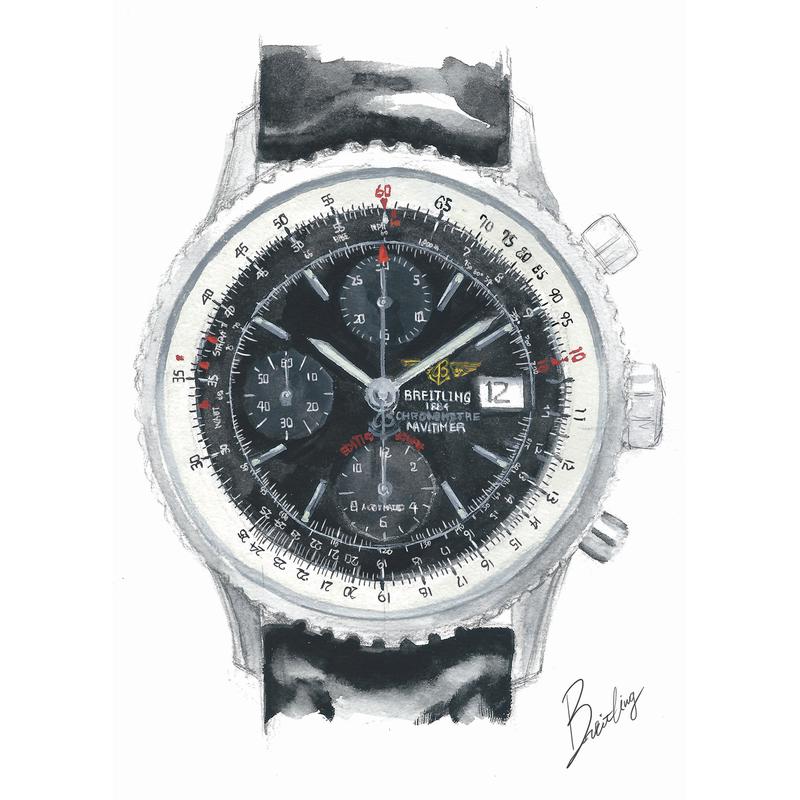 「ナビタイマー ヘリテージ」自動巻き。径42mm。SSケース&ブレスレット。3気圧防水。77万円/ブライトリング カーフストラップ、ラバーストラップ、フルグレンクロコダイルストラップ仕様あり。価格は65万円~。